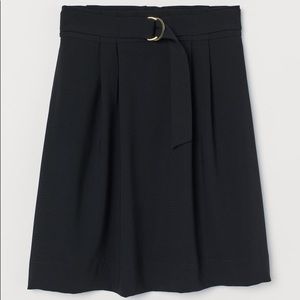 H&M Black Skirt with Belt